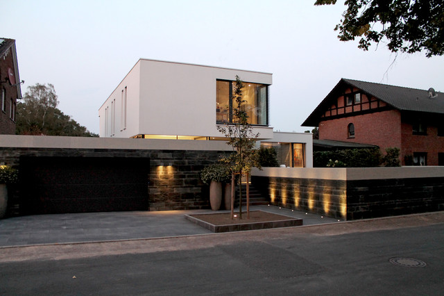 Villa in Werne contemporaneo-fachada