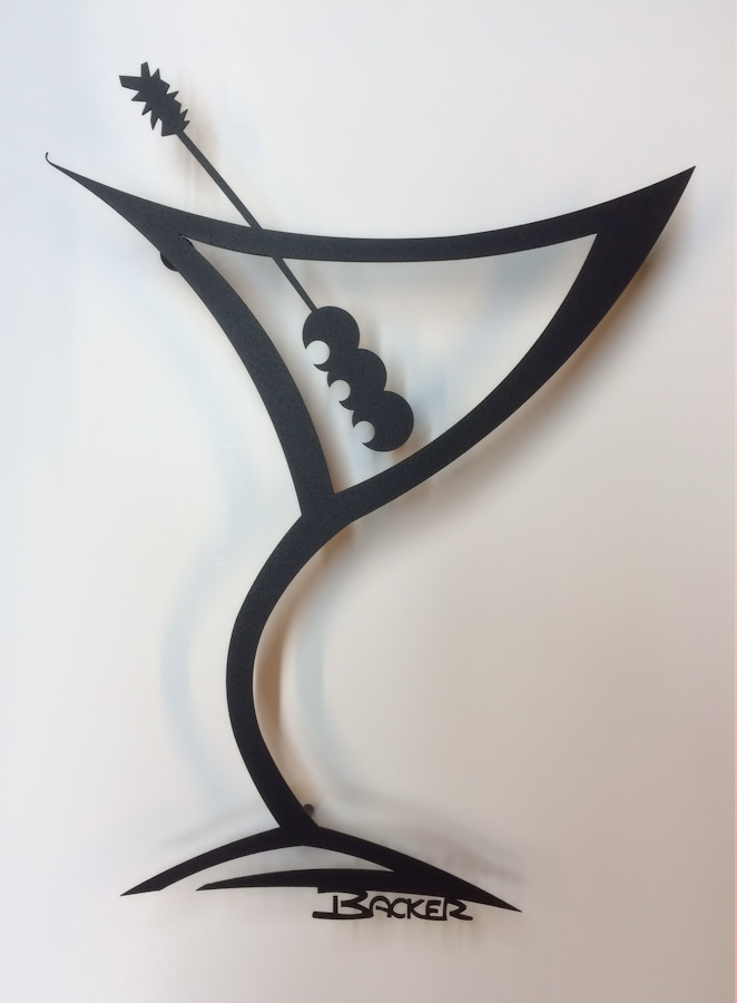 Twisted Martini - Home Decor - 3D Wall Sculptures