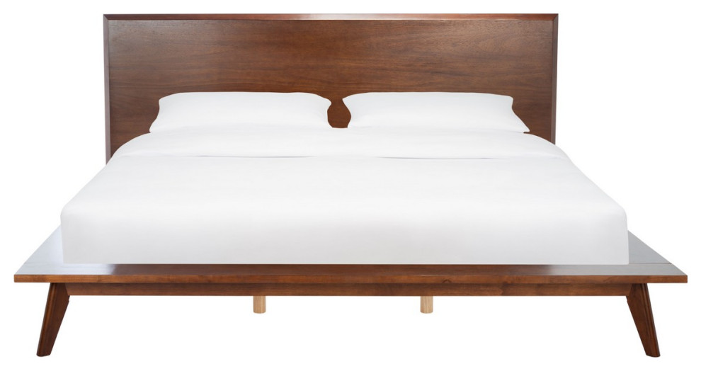 Diamond Mid Century Queen Bed Midcentury Platform Beds by