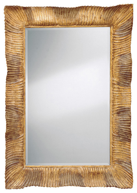 Wood Wall Mirror hand-carved wood framed mirror - contemporary - wall mirrors - Wood Wall Mirror hand-carved wood framed mirror - contemporary - wall mirrors -