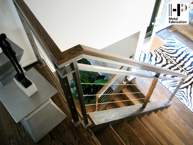 Cable Railing modern-treppen
