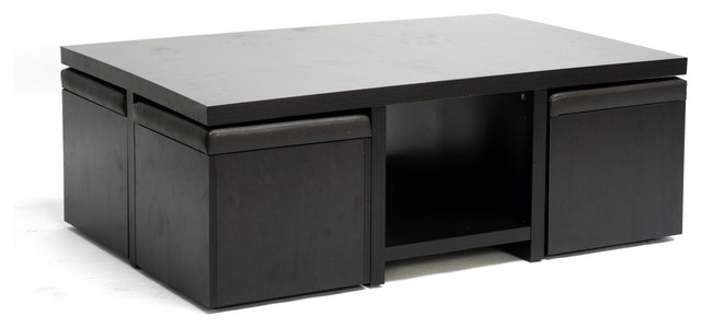 Baxton Studio Prescott Modern Table And Stool Set With Hidden Baxton Studio Prescott Modern Table And Stool Set With Hidden Storage
