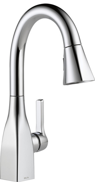 Delta Mateo Single Handle Pull Down Bar Prep Faucet Transitional