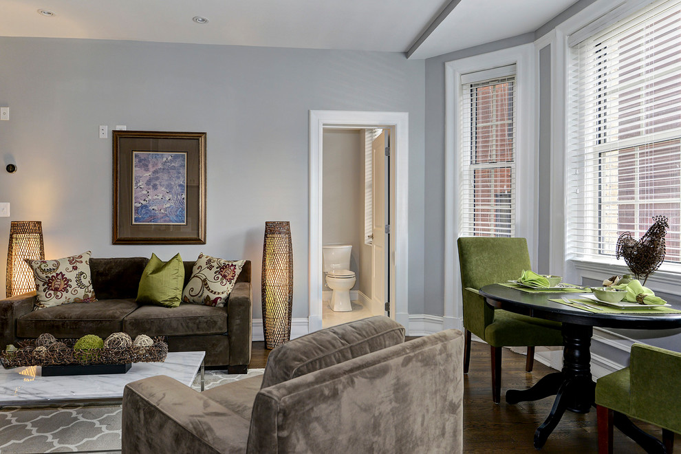 Inspiration for a transitional home design remodel in DC Metro