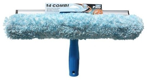 Microfiber Combi-Squeegee Scrubber Connect and Clean Locking System