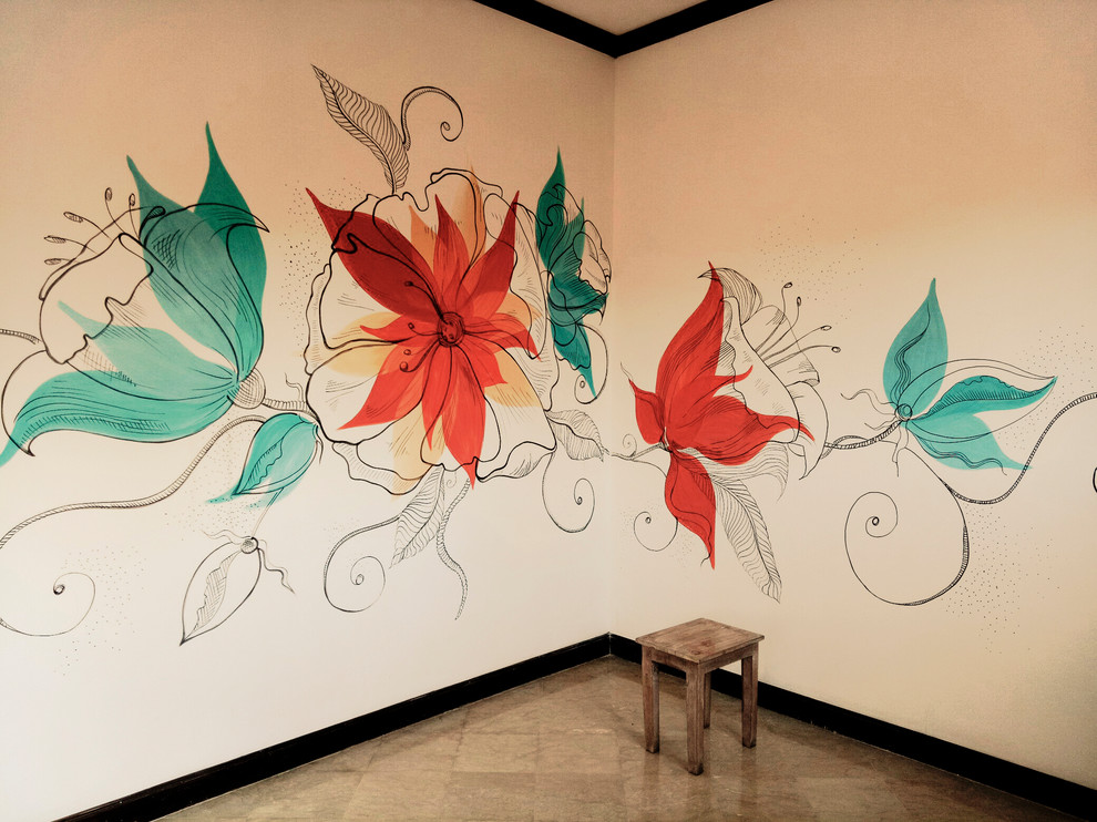 роспись комнаты отдыха на вилле