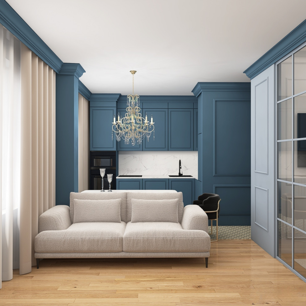 Двухкомнатная квартира в стиле неоклассика