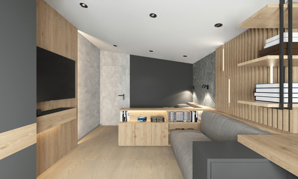 Дизайн двухуровневой квартиры в современном стиле