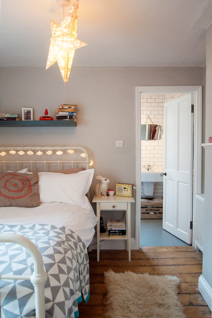 North London Flat eclectic-bedroom