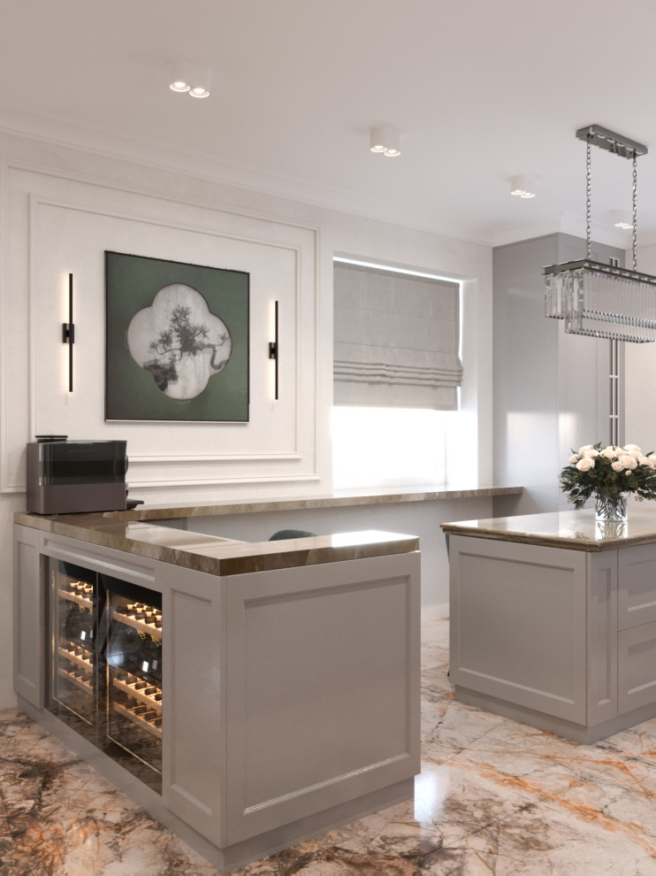 Проект кухни-гостиной в частном доме г. Орел