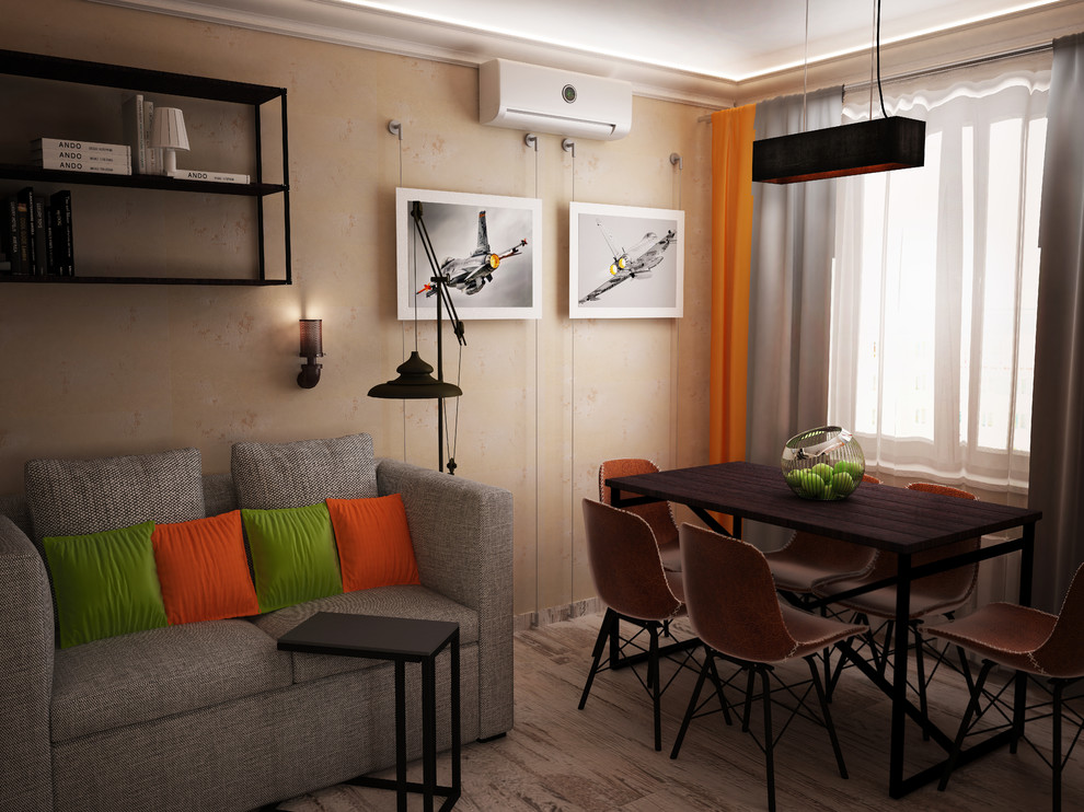 Дизайн-проект небольшой квартиры в стиле ЛОФТ