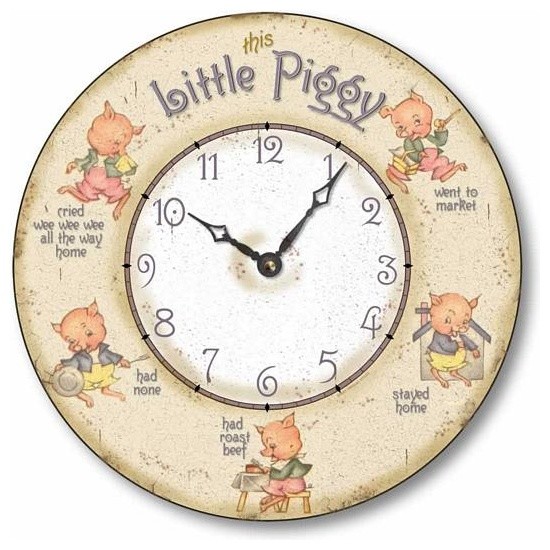VintageStyle Nursery Rhyme Clock Victorian Wall Clocks by Fairy