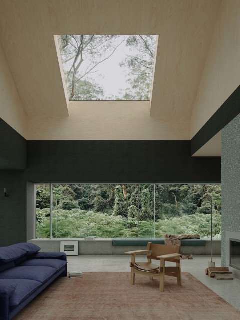 Coal Coast House beach-style-living-room