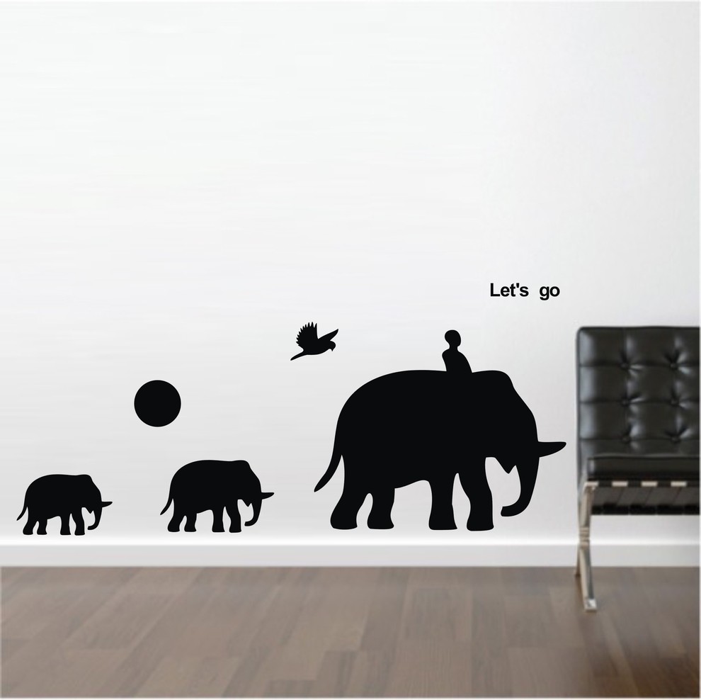 Kids’ ‘Let's Go’/Elephants Wall Decals
