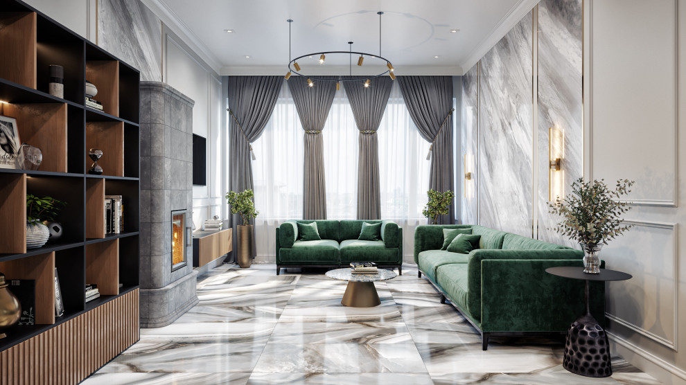 Дом  с яркими акцентами 120м