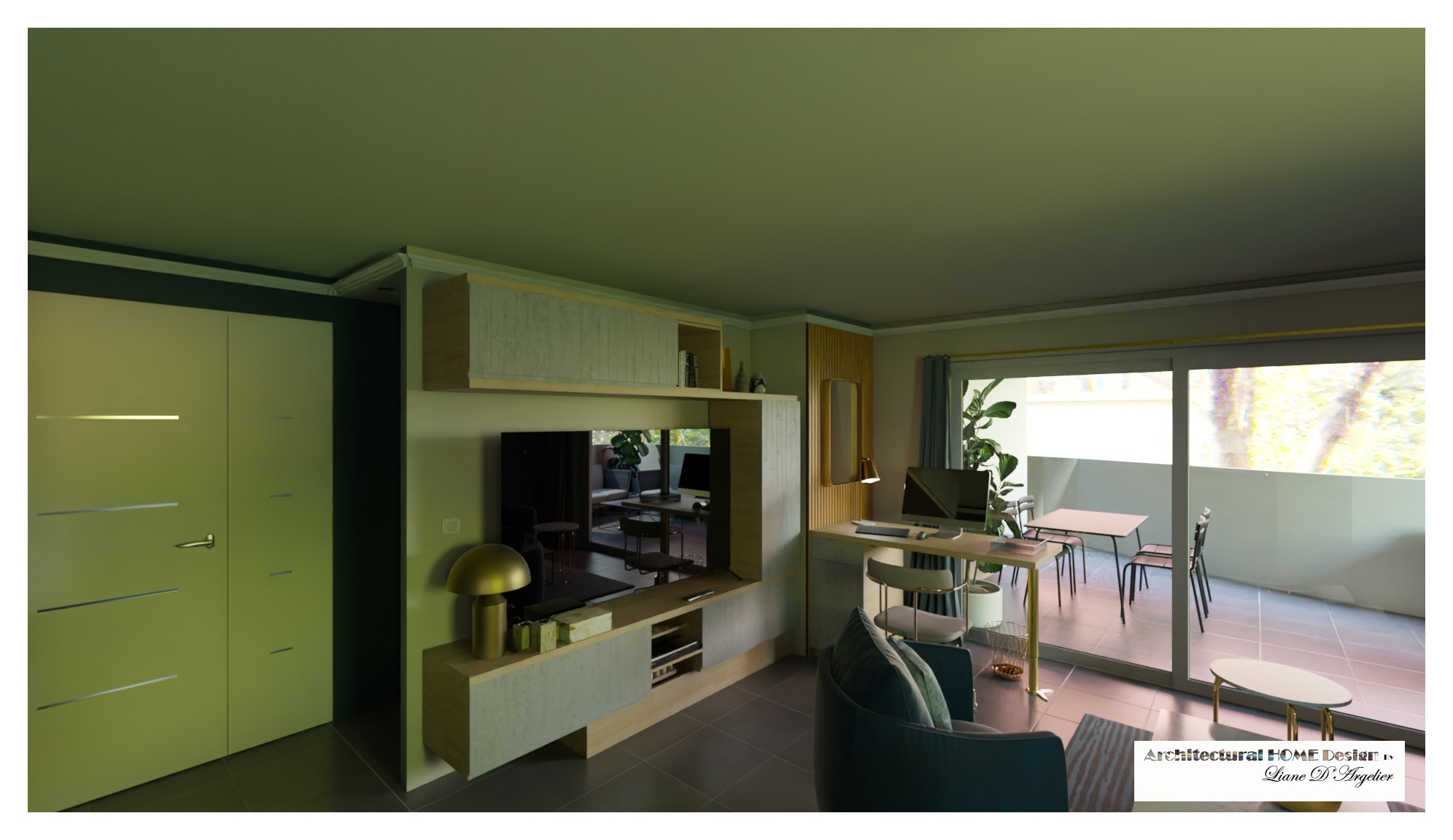 Pièce de vie 35 m²