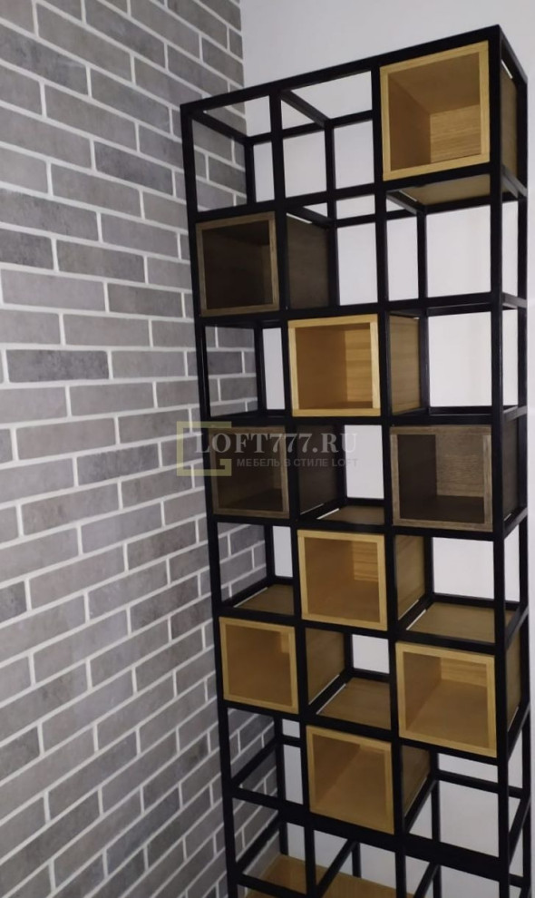 Компактный стеллаж в стиле лофт