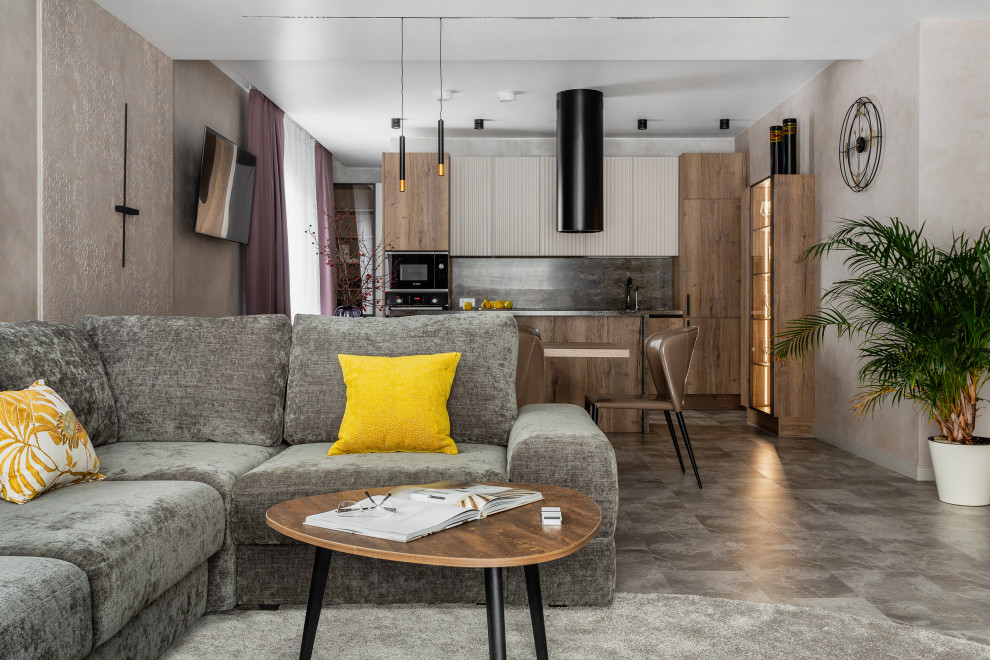 Гостиная-кухня