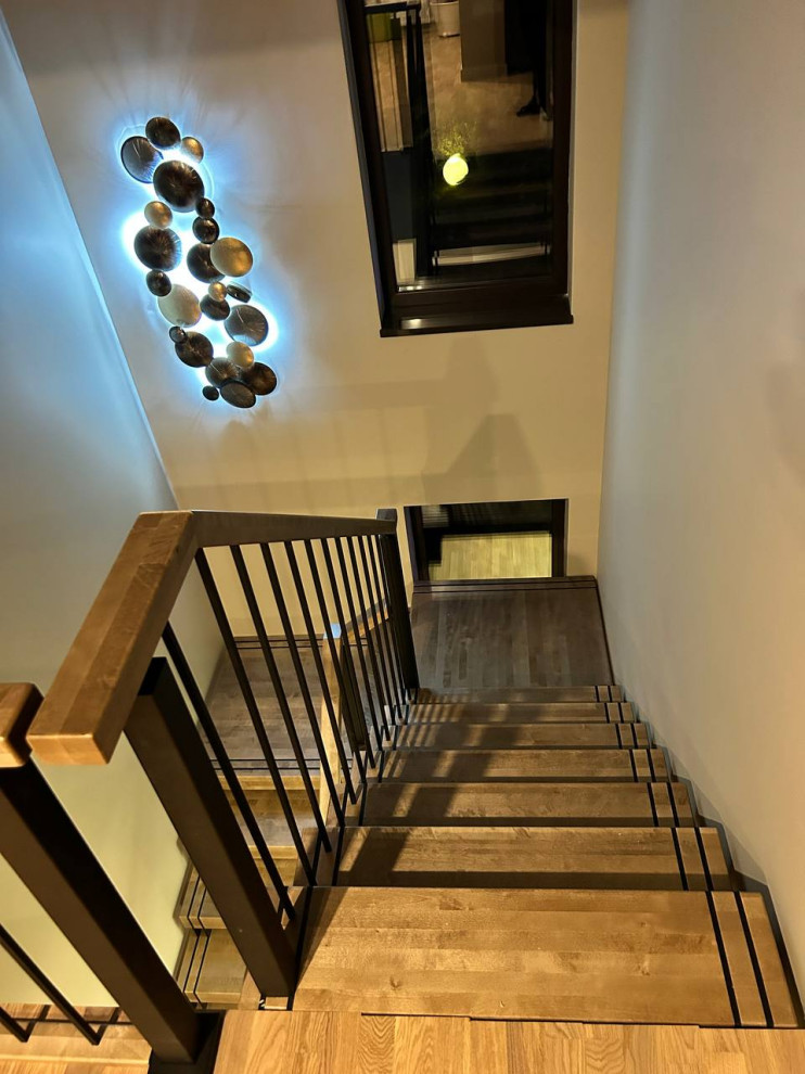 Лестница на 4х косоурах