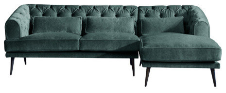 Earl Grey Chaise 3 Seater Sofa, Ocean, Right Hand Facing