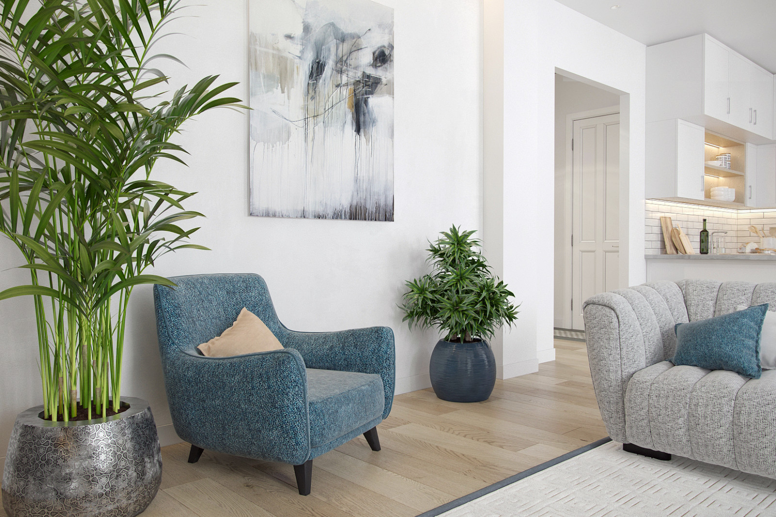 Гостиная в квартире ЖК Екатерининский парк