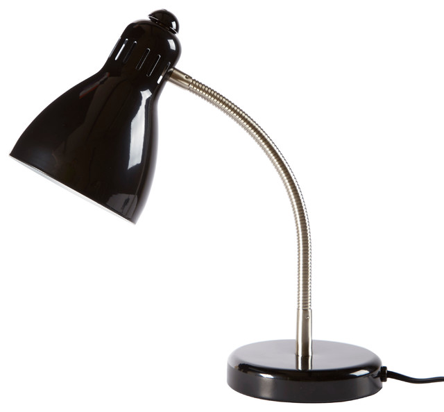 Gooseneck Desk Lamp With Cfl Bulb Black Contemporary Lamps Gooseneck Desk Lamp With Cfl Bulb Black
