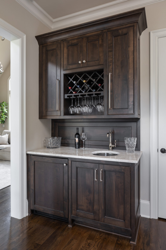 Design ideas for a traditional home bar in Other.