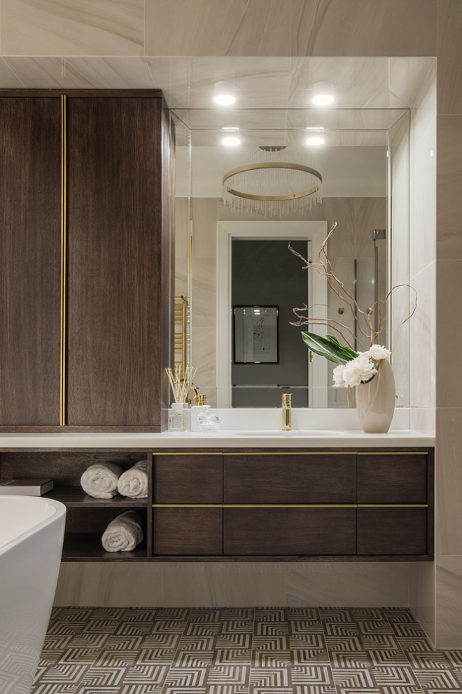 Ванная комната в ЖК Доской олимп.