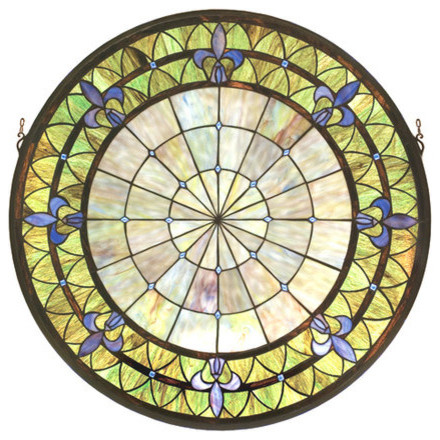 Meyda Tiffany 19812 Round Medallion Stained Gl Window Meyda Tiffany 19812 Round Medallion Stained Gl Window Pane F