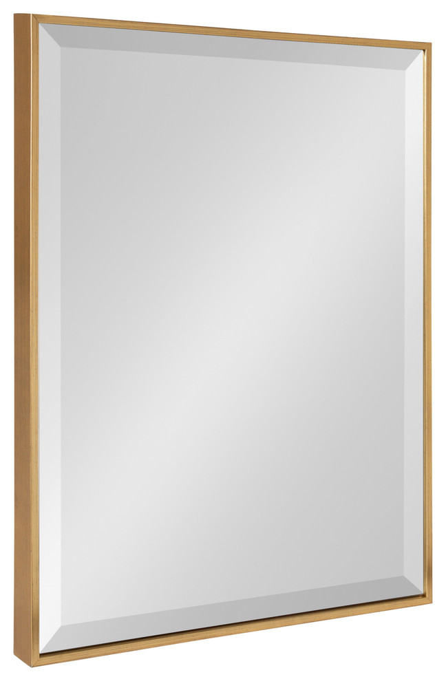 Rhodes Framed Wall Mirror, Gold, 18.75x24.75