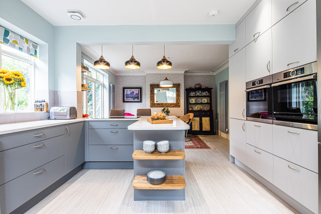 Kitchen-diner Blues contemporary-kitchen