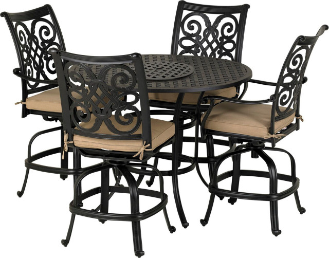 Venice 5Piece Counter Set Mediterranean Outdoor Pub And Bistro