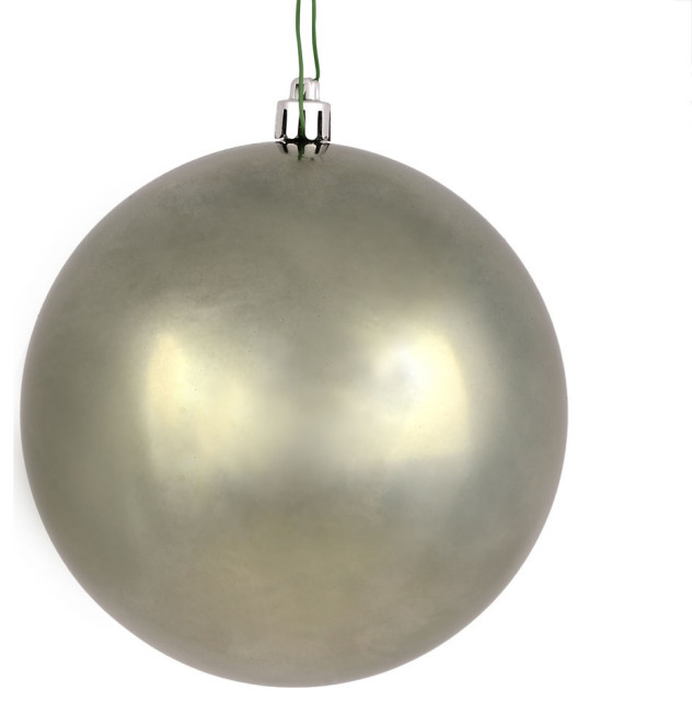 Vickerman N592023Dsv 8" Wrought Iron Shiny Ball Ornament Traditional