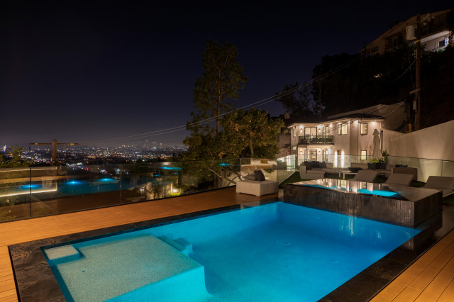 New Construction - Hollywood Hills contemporary-terrace