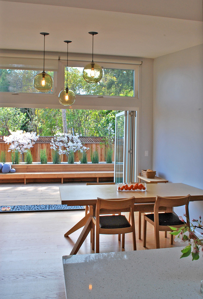 Design ideas for a contemporary dining room in San Francisco.