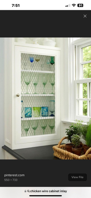 Chicken wire insert 