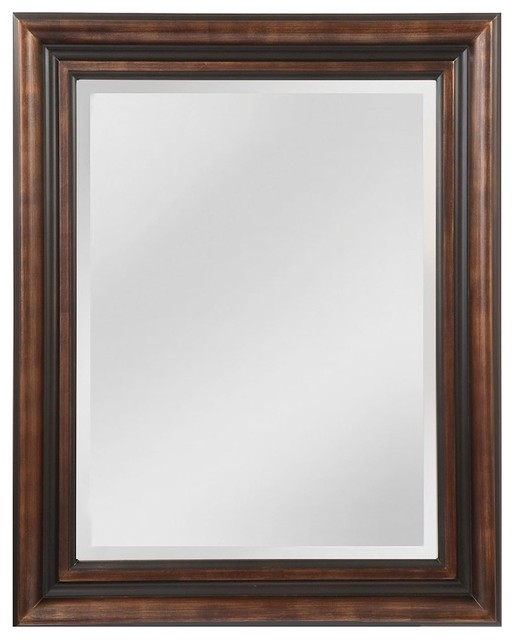 Crown Molding Pattern Wood Frame Mirror