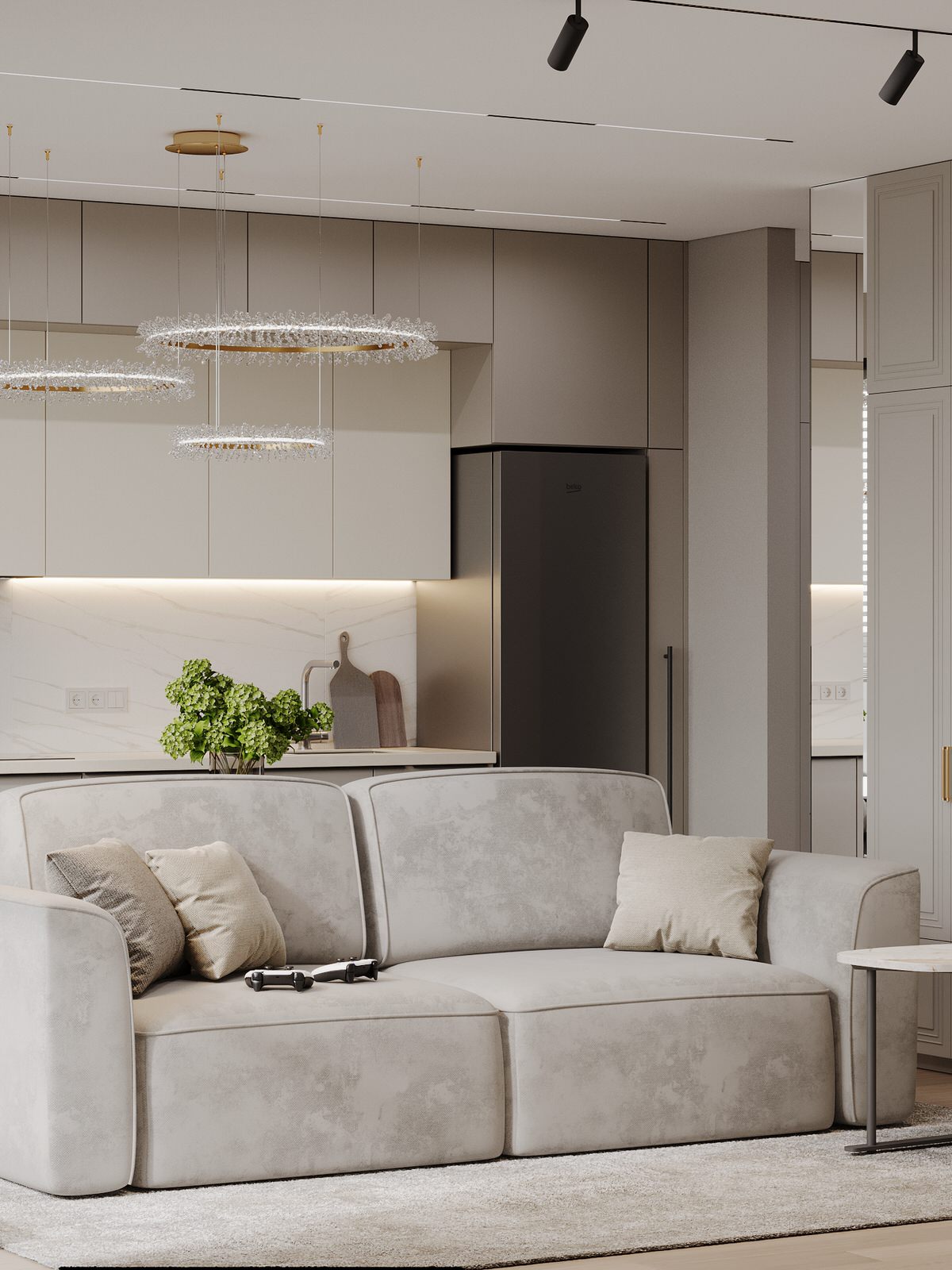 Интерьер квартиры в ЖК "Метрополия"