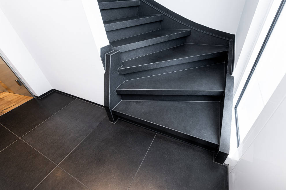 Small contemporary staircase in Other.