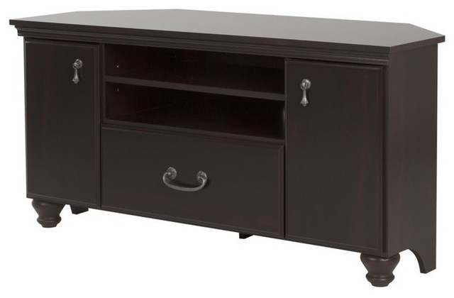 South S Le 55 Tv Stand Dark Mahogany Traditional South S Le 55 Tv Stand Dark Mahogany