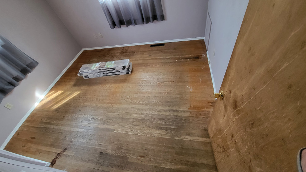 small room flooring installation