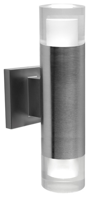 Bazz Luvia LED Outdoor Wall Fixture, Stainless Steel