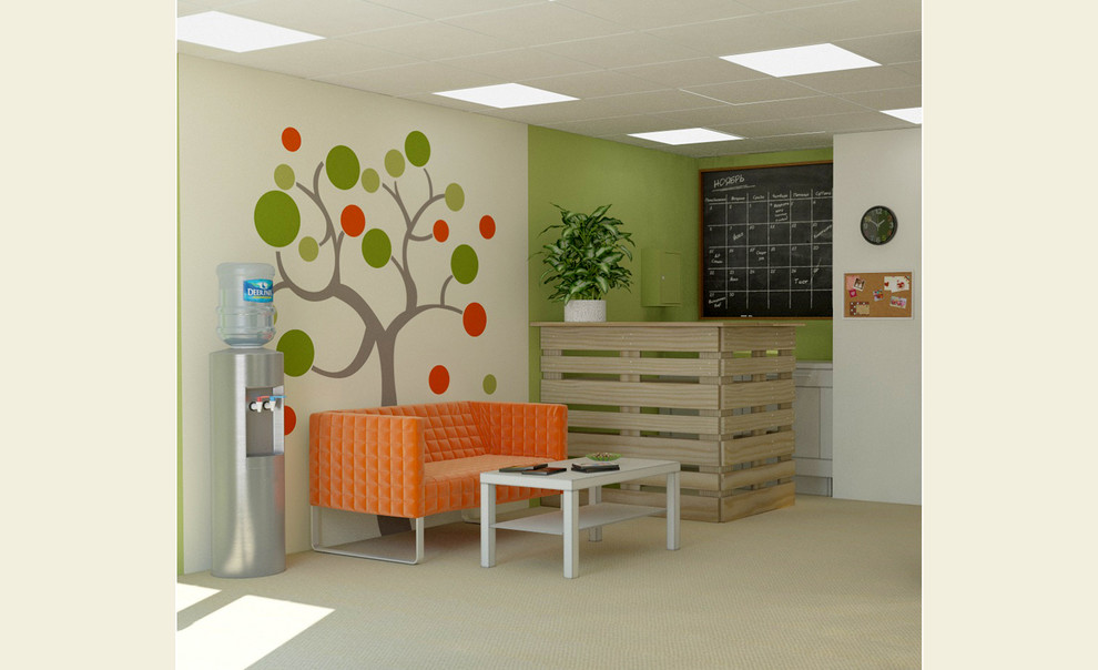 Дизайн-проект интерьера тайм-кафе "Песочница"