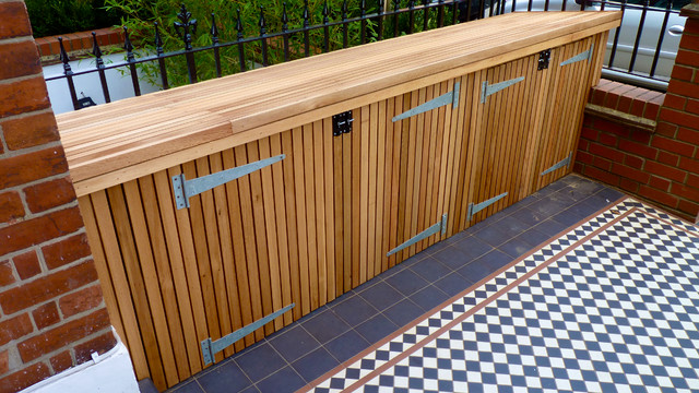 Cedar clad bike shed projects - Contemporary - Sussex - by 