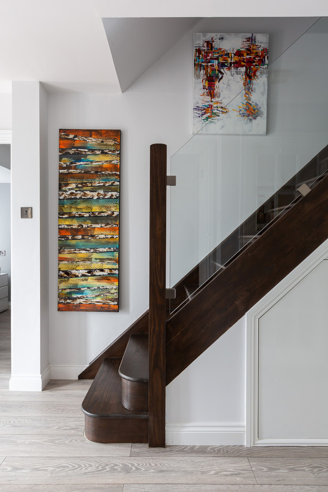 Staircase - contemporary staircase idea in Hertfordshire