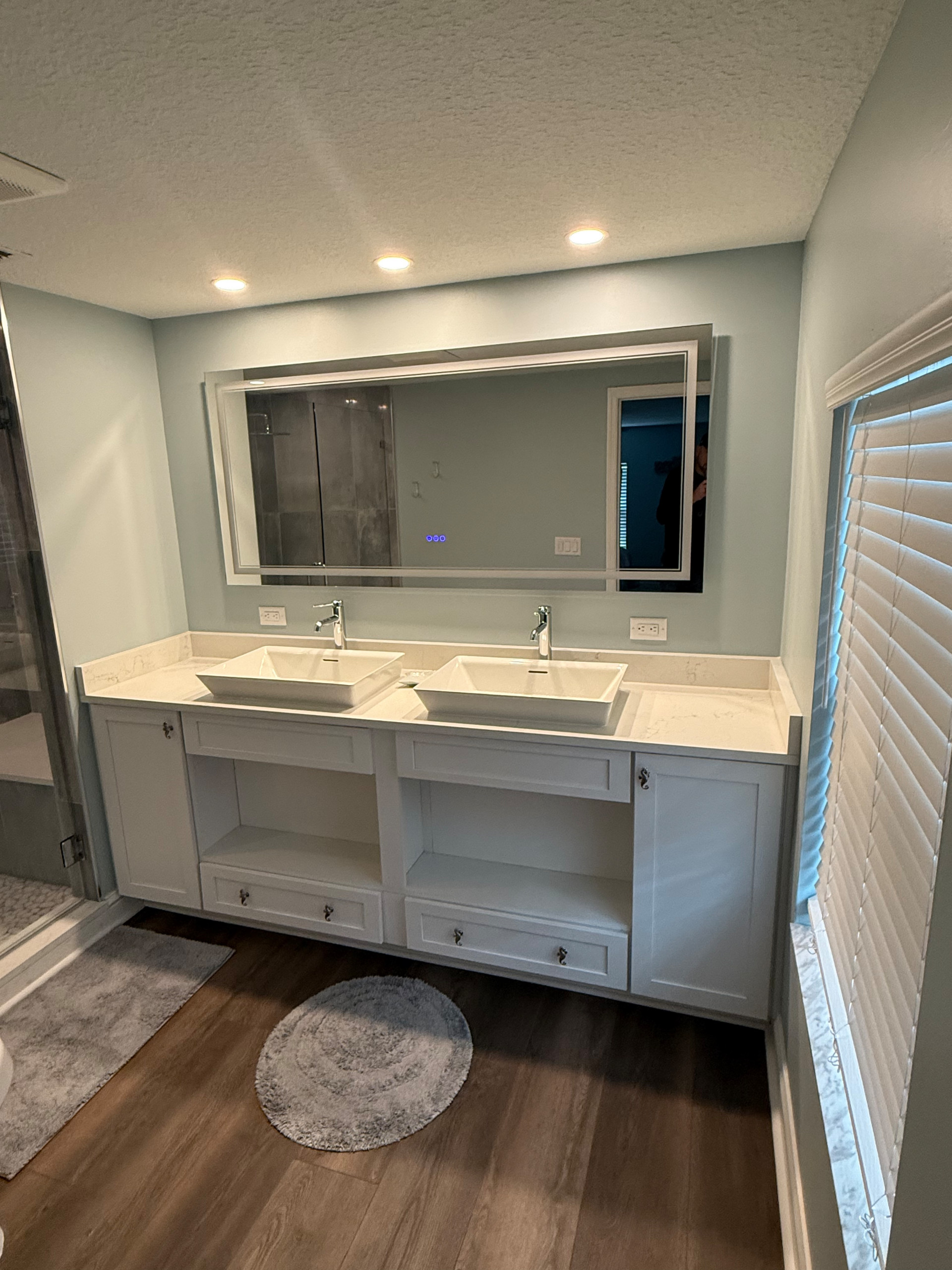 Modern Coastal Master Bath