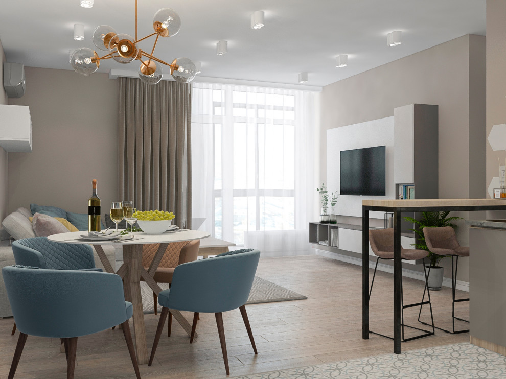 Визуализации квартиры для молодой пары(евродвушка)