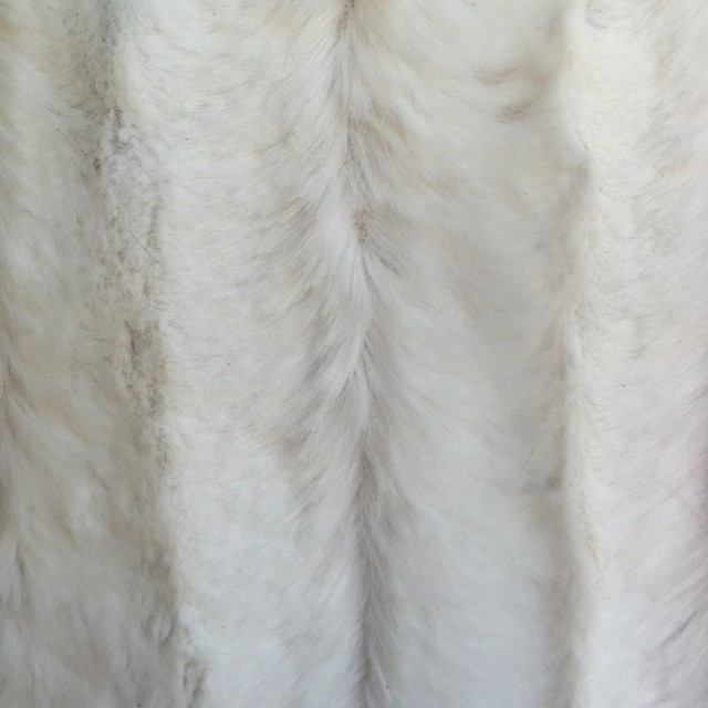 Faux Mink Velvet Fabric, Cream