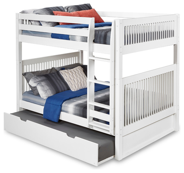 Camaflexi Full Over Bunk Bed With Twin Trundle Mission Camaflexi Full Over Bunk Bed With Twin Trundle Mission Headboard Craftsman Beds By