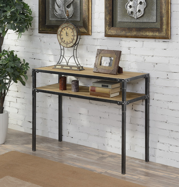 Laredo 2 Tier Console Table rustico-salon